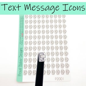 Autocollants d'icône de message texte
