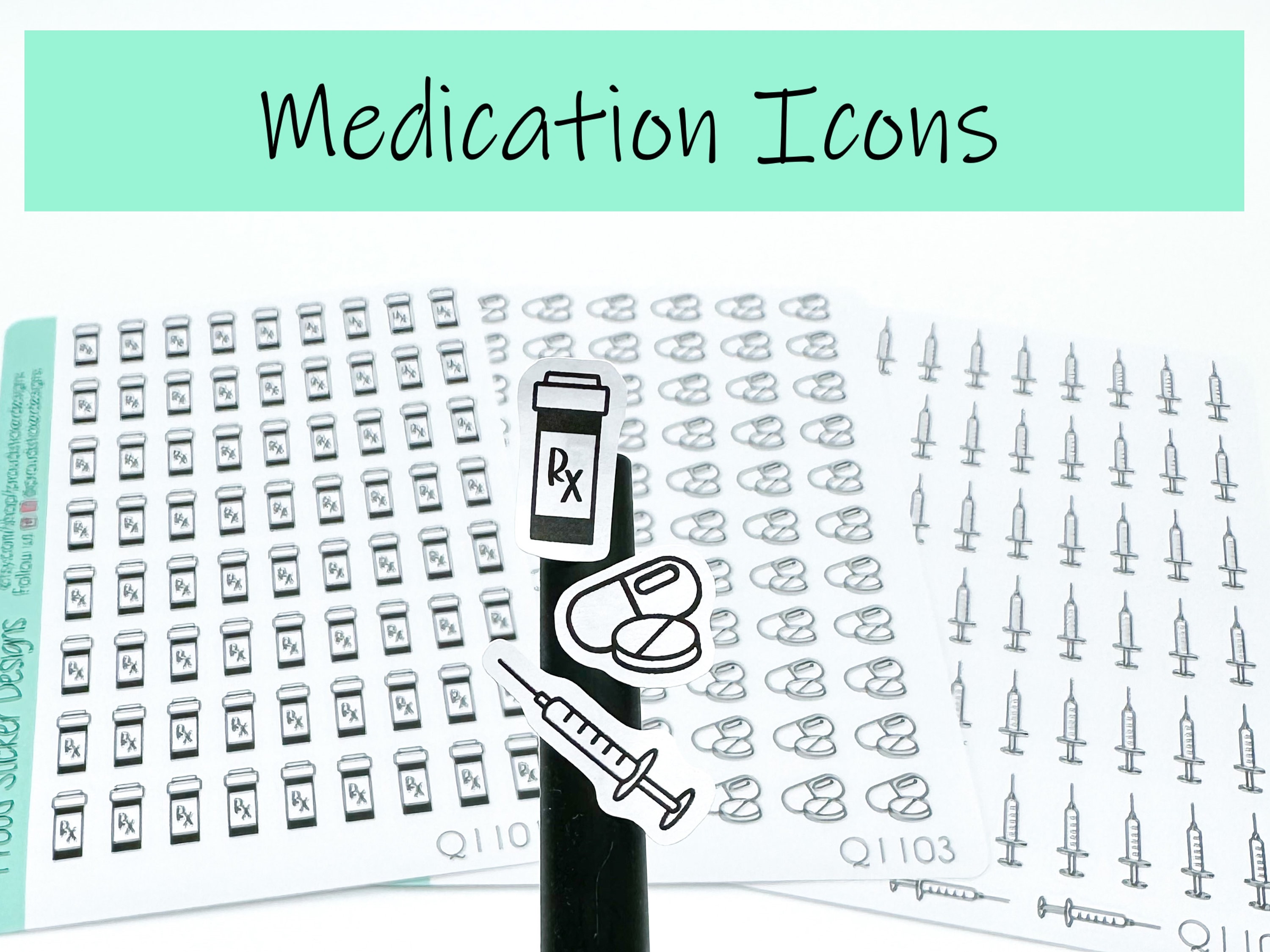 Medication Icon Stickers