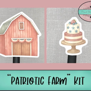 Patriotic Farm | Journaling Kit | Planner Weekly Kit