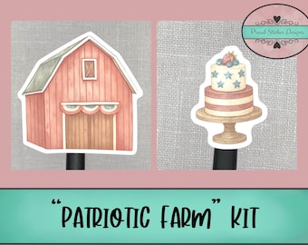 Patriotic Farm | Journaling Kit | Planner Weekly Kit