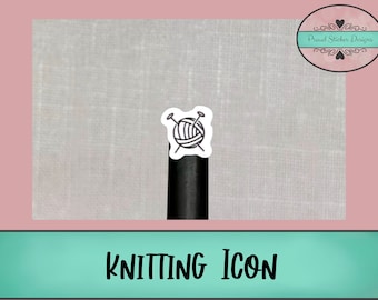 Knitting Icon Stickers