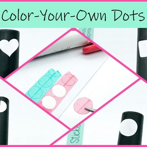 Color Your Own Dot Stickers