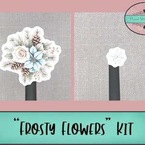 Fleurs de givre | Trousse de journalisation | Trousse d'agenda hebdomadaire