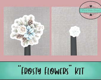 Frosty Flowers | Journaling Kit | Planner Weekly Kit
