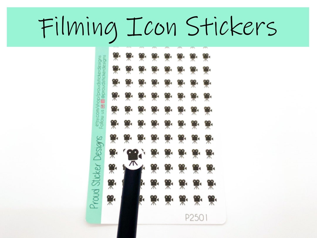 Video Recording Icon Stickers - Etsy