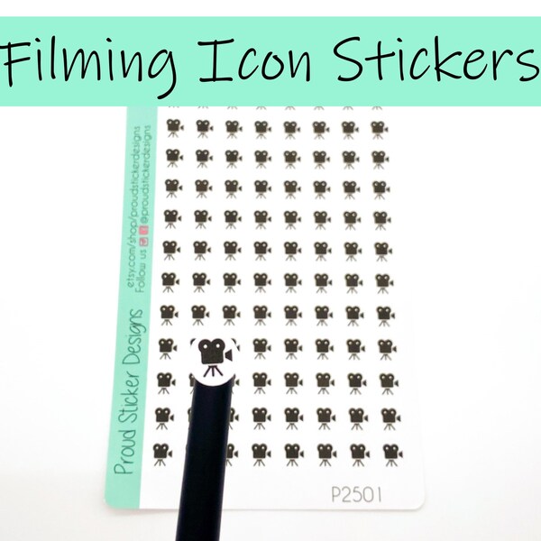 Video Recording Icon Stickers
