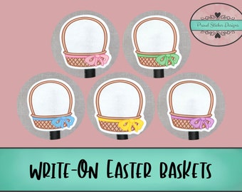 Write-On Easter Baskets and Date Covers