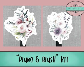 Plum & Blush | Journaling Kit | Planner Weekly Kit