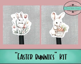 Easter Bunnies | Journaling Kit | Planner Weekly Kit