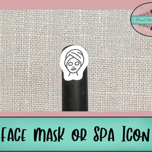 Masque facial | Stickers icônes journée spa