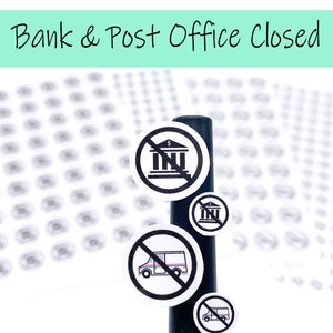 Bank & Post Geschlossen Sticker