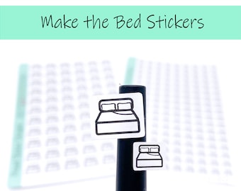 Adesivos de ícones de cama