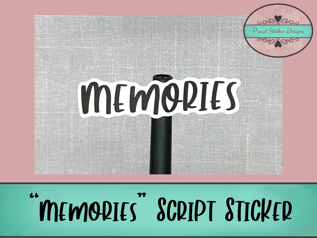 Memories Header Sticker - Etsy