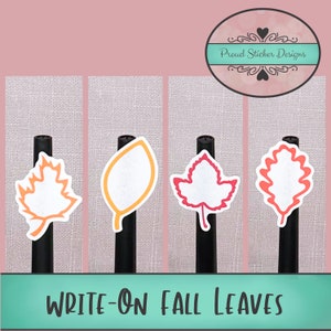 Feuilles d'automne et dattes inscriptibles