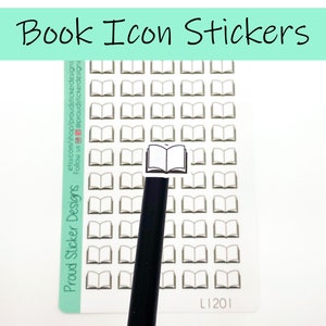 Stickers icônes livre de lecture