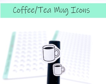 Coffee/Tea Mug Icon Stickers