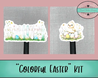 Colorful Easter | Journaling Kit | Planner Weekly Kit
