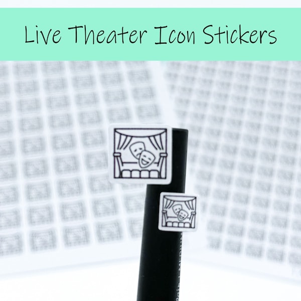 Live Theater Icon Stickers