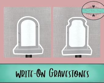 Write-On Gravestones and Date Covers