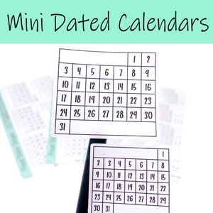 Datierte Kalender-Aufkleber