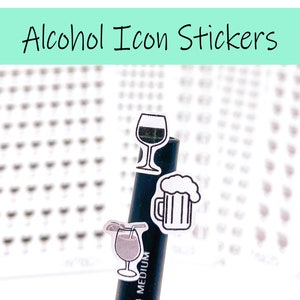 Alcohol Icon Stickers