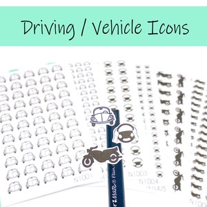 Stickers voor auto- en voertuigpictogram