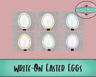 Write-On Easter Eggs and Date Covers