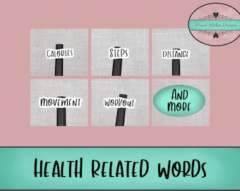 Health and Wellness Script Stickers