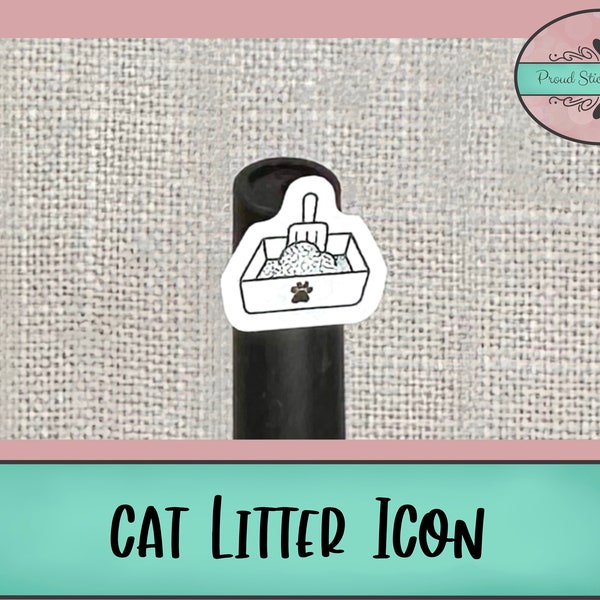 Cat Litter Icon Stickers