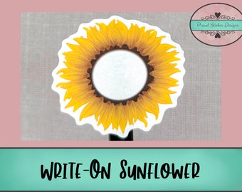 Write-On Sunflowers and Date Covers