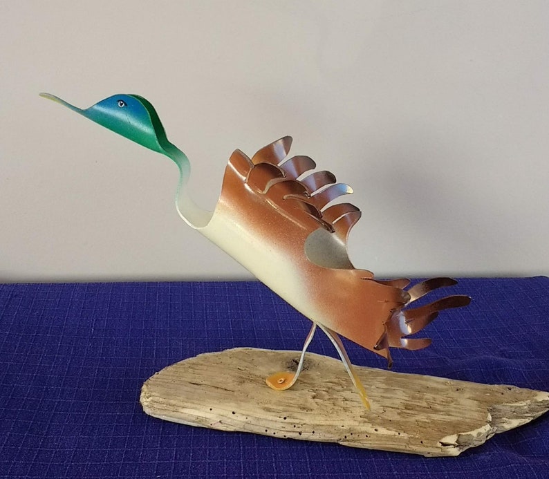 Mallard Duck, Pvc Pipe Duck Sculpture, Duck Yard Art, Free Shipping