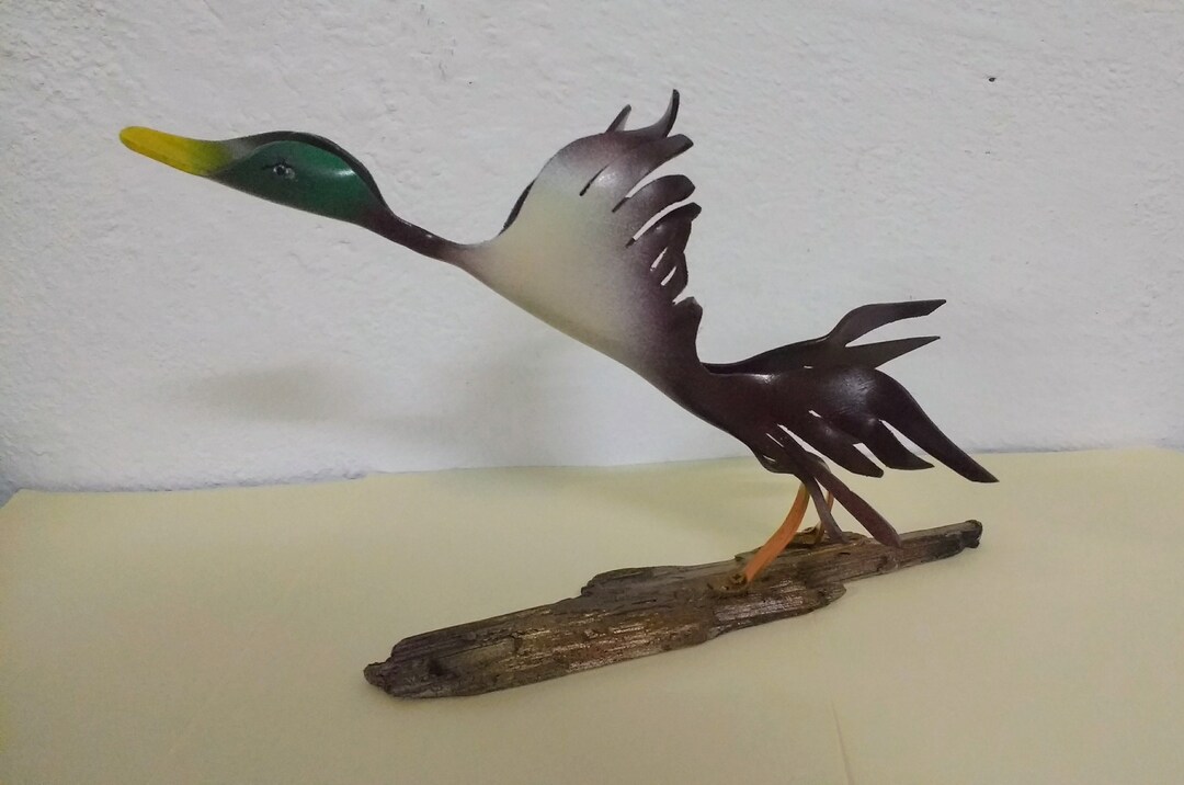 Mallard Duck, Pvc Pipe Duck Sculpture, Duck Yard Art, Free Shipping