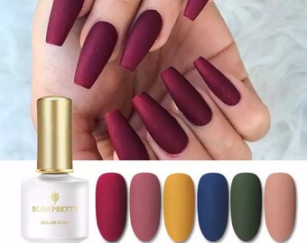 matte maroon nail polish