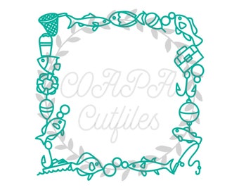 Download Fishing Border Svg Etsy