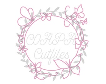 Download Butterfly Border Svg Etsy