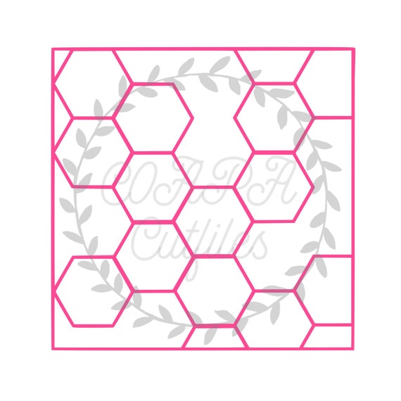 Buy Hexagon Background Cut File SVG. PDF. Png. Online in India - Etsy