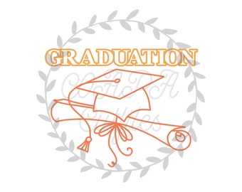 Graduation Cut File SVG. PDF. png.