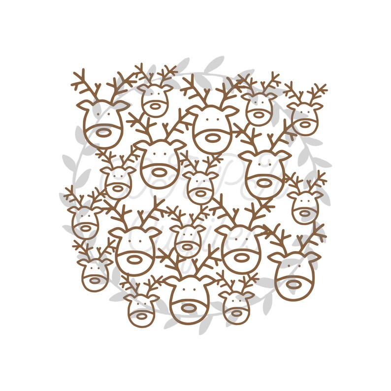 png. Reindeer Background Cut File SVG PDF