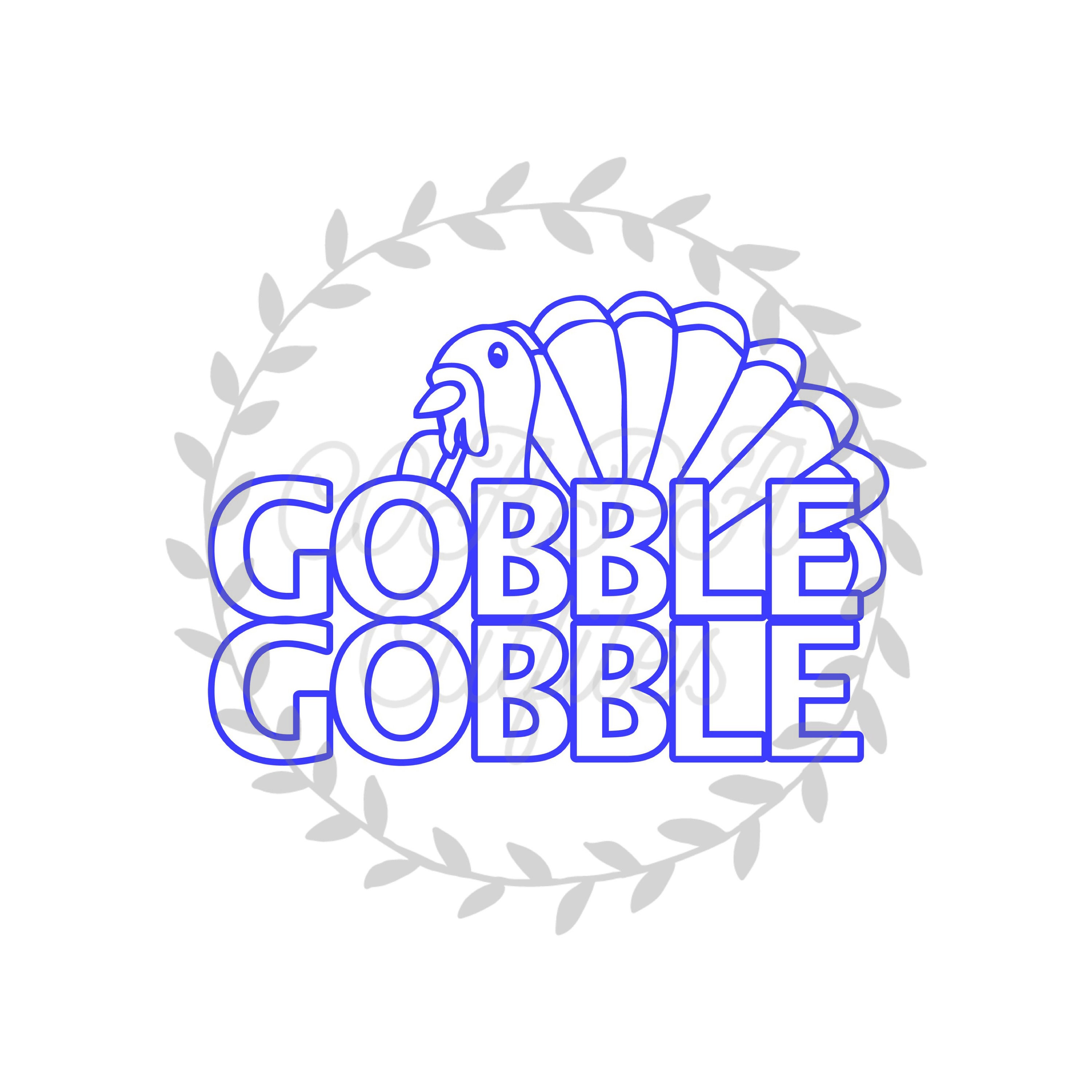 Gobble Gobble Cut File SVG. PDF. Png. - Etsy Australia