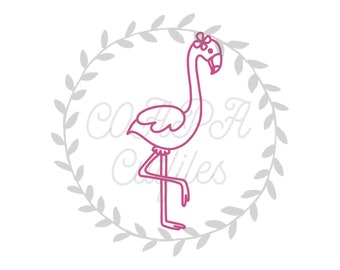 Flamingo Cut File SVG. PDF. png.