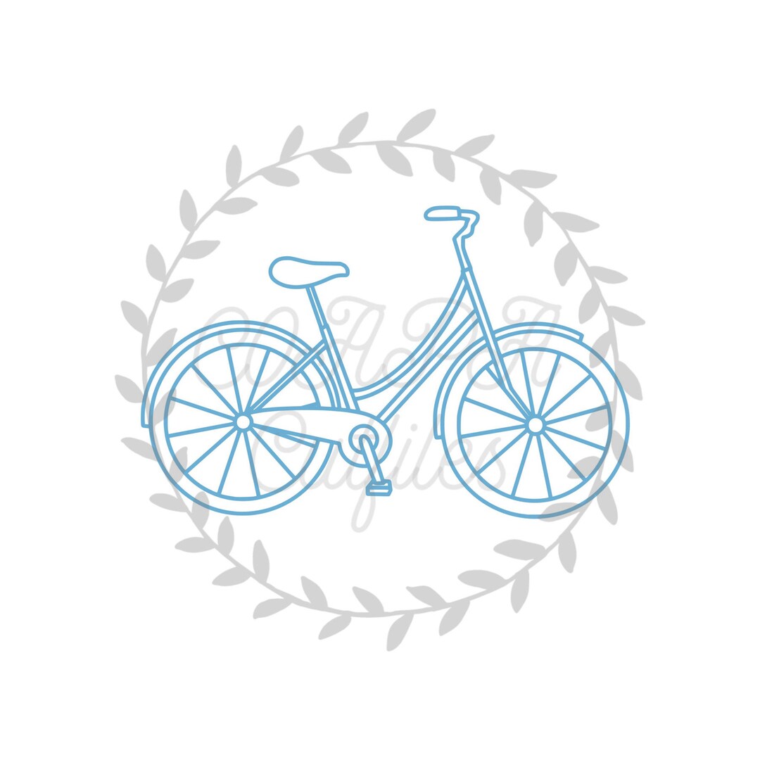 Bicycle Petals Cut File SVG. PDF. Png. Etsy