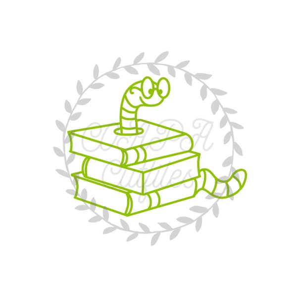 Book Worm - Etsy