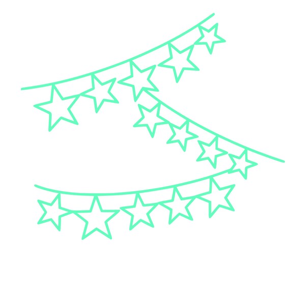 Star Banner Cut File Svg Pdf Png Etsy