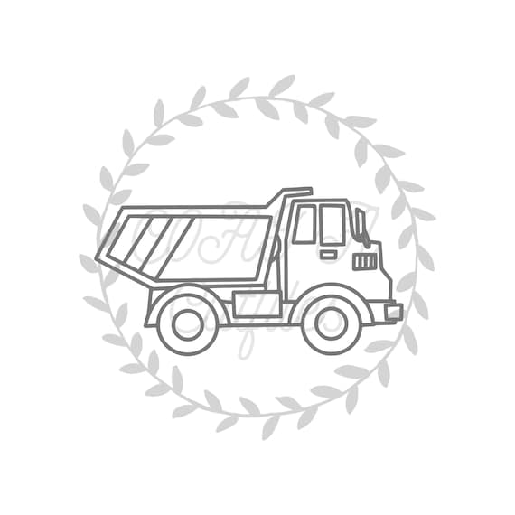 Dump Truck Cut File Svg Png Pdf Etsy