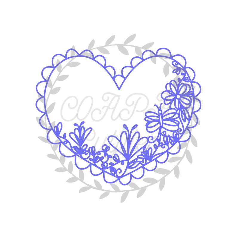 Download My Hearts A Flutter Cut File SVG. PDF. png. | Etsy
