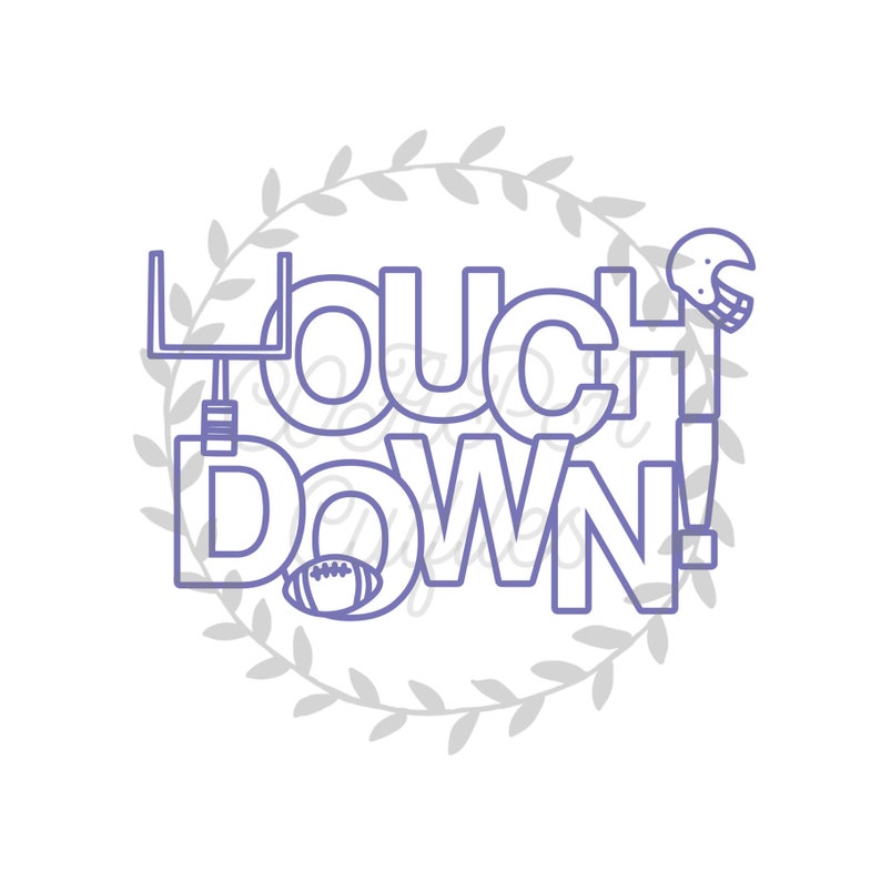 Touchdown Cut File SVG. PDF. Png. - Etsy Finland