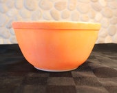 Vintage, Pyrex, 402, Nesting, Mixing bowl. Orange