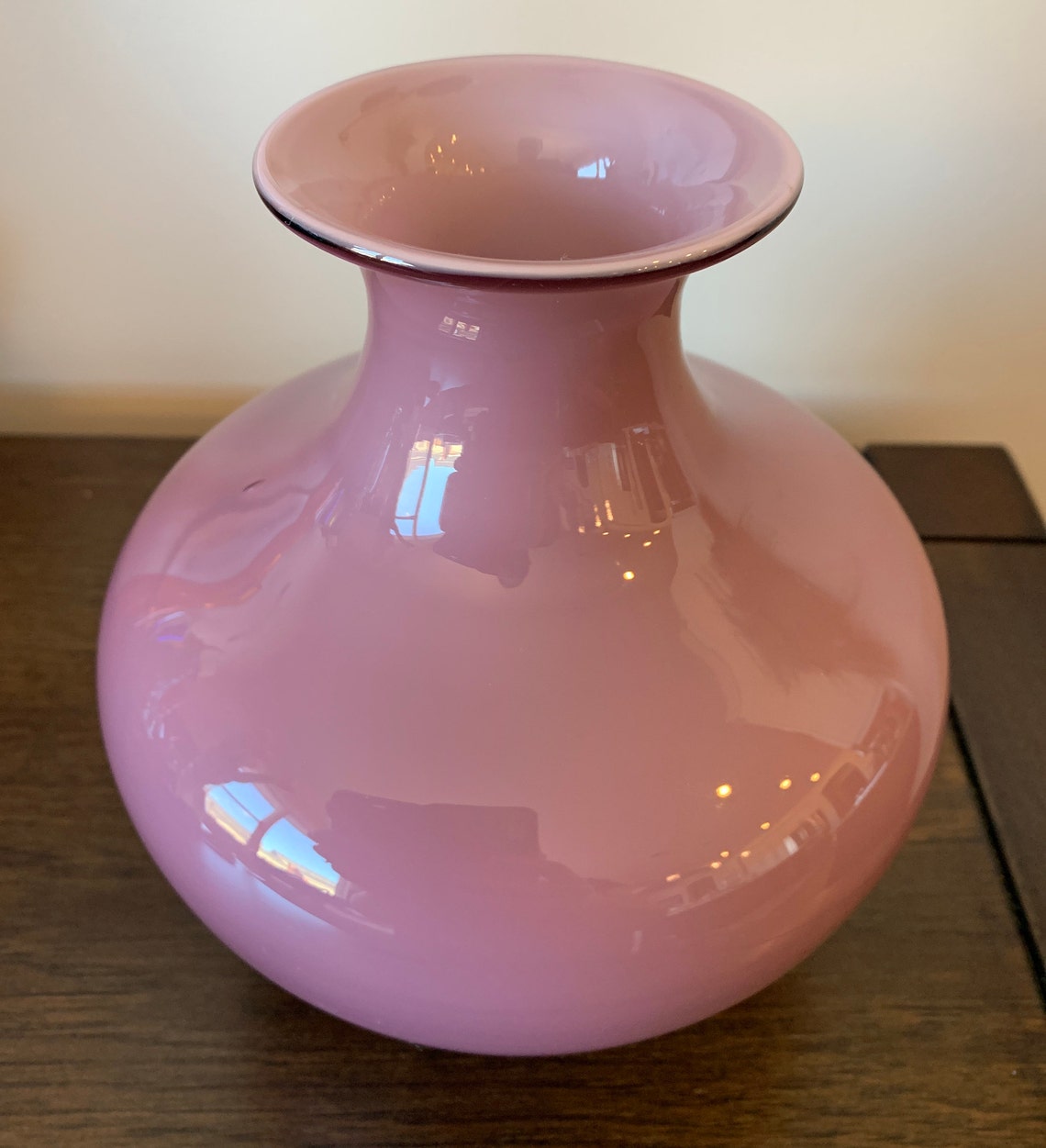Vtg. Laslo for Mikasa. Japan. Blown Glass Vase. Purple/pink Etsy