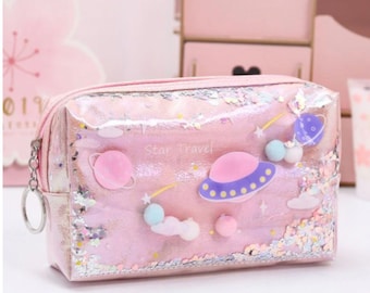 Sparkly pencil case deals
