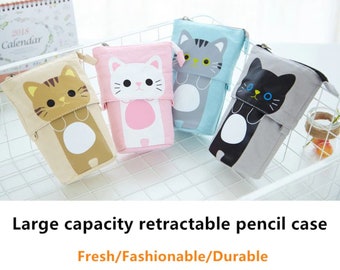 Cat Pencil Case Cute Cat Pencil Cases in 4 Designs 